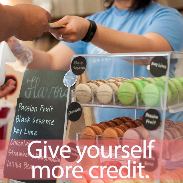 「クレジット」を知ってれば…ゼッタイ話せる英会話→ Give yourself more credit.