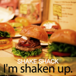 ｢SHAKE SHACK｣から学ぶ→ I’m shaken up.
