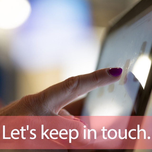 「タッチ」を知ってれば…ゼッタイ話せる英会話→ Let’s keep in touch.